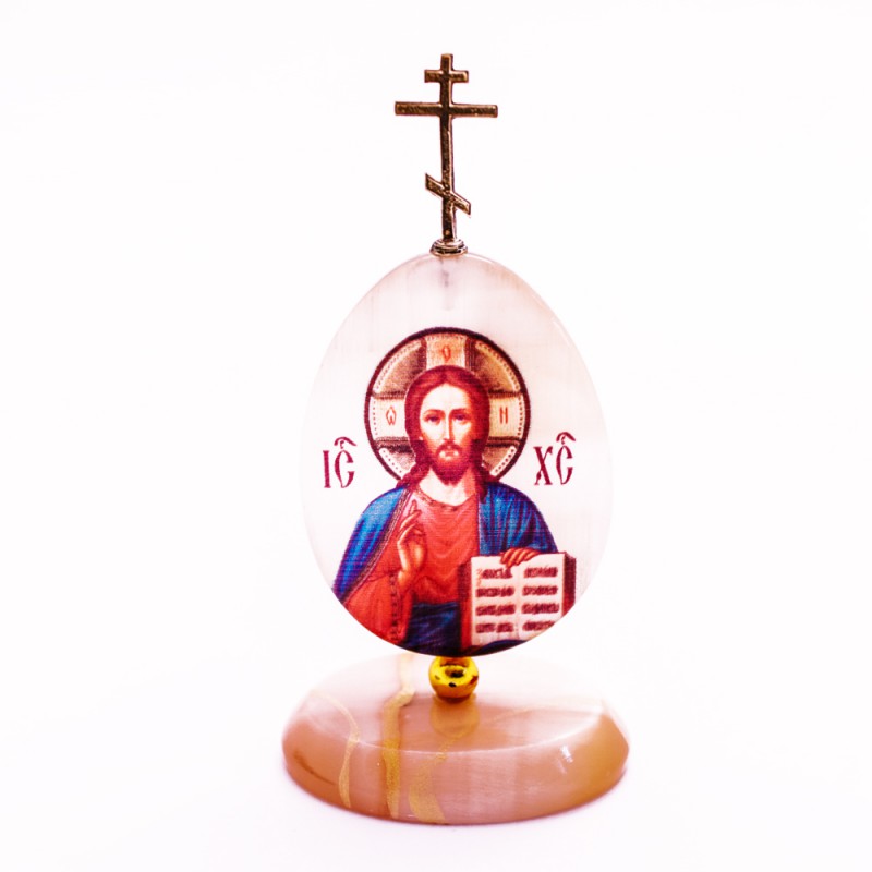 Яйцо с крестом Иисус Христос